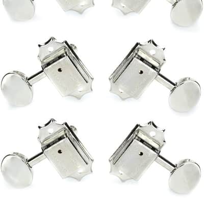 Grover 133N Vintage Deluxe Tuning Machines Set - 3+3 - Nickel image 3