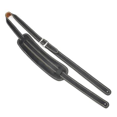 Henry Heller Vintage 50s Style - Black Leather Guitar Strap