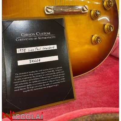 Gibson 1958 Les Paul Standard Reissue VOS Bourbon Burst image 9