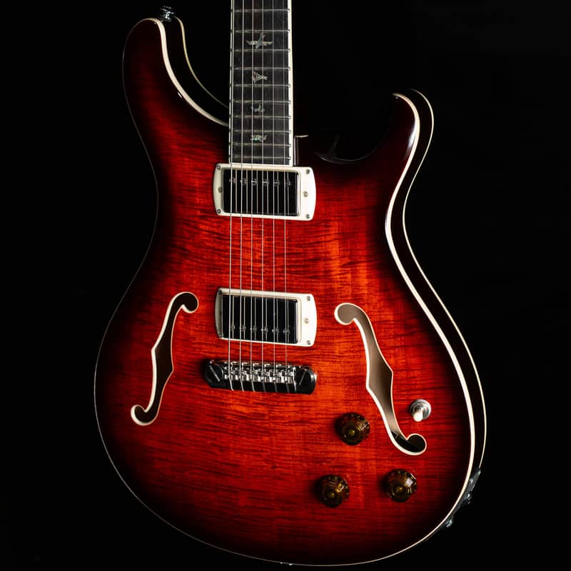 PRS SE Hollowbody II Piezo Orange Tiger Smokeburst (378) image 1