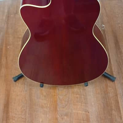 Yamaha FSC-TA TransAcoustic Concert Cutaway Acoustic Electric Guitar - Ruby Red image 4