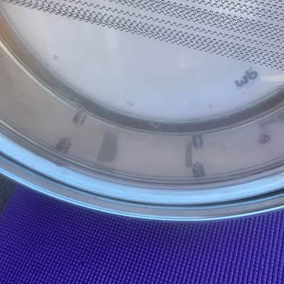 Rogers PowerTone 5x14" 8-Lug Brass Snare Drum with "Beavertail" Lugs 1963 - 1973 - Chrome image 5