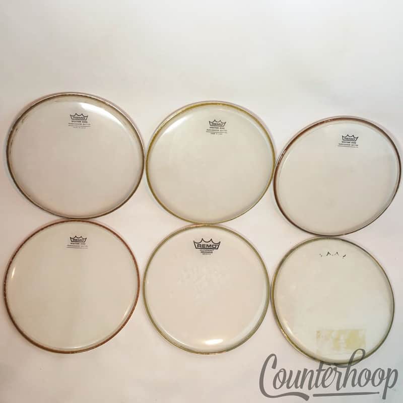 *Remo 6x 10" Tom Drum Heads Clear Ambassador Batter/Resonant 1-Ply Made In USA* image 1