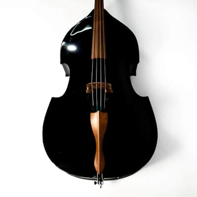 Black Upright Bass With Brian Setzer Head Headstock Owned by Brian Setzer image 2