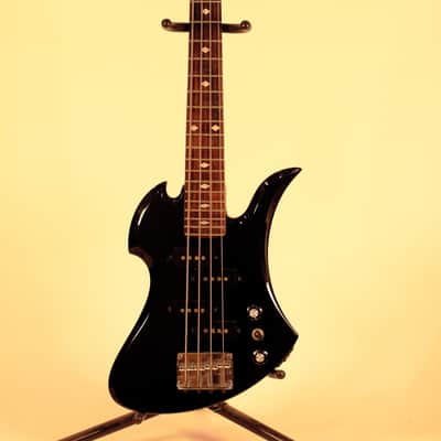 Very Rare.. Samick mini Mockingbird bass 1980 Black image 1