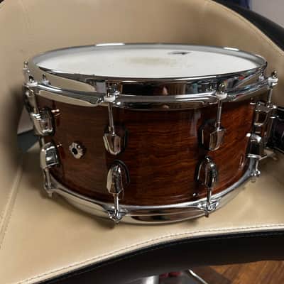 Mapex BPNBW4650CXN Black Panther Shadow 14x6.5" Birch/Walnut Snare Drum 2020 - Natural Gloss image 2