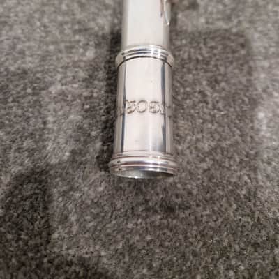 Osborne Engraved Silver Standard Nickel Flute - Elegant Design - Good w/ Hard Case image 10