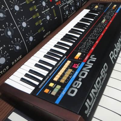 Roland Juno-60 with Tubbutec midi + controller + hardcase, FULLY RESTORED, MINT! image 12