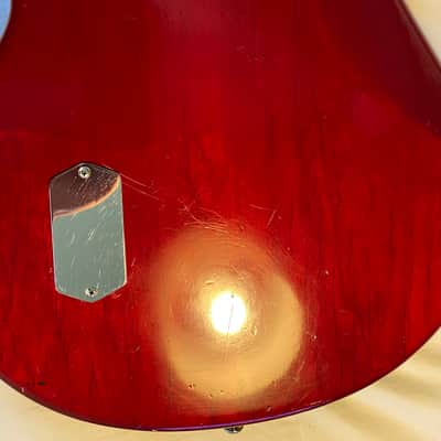 1988 Erine Ball Music Man Stingray Bass 1988 - Translucent Red - 4-Bolt, 2-Band EQ (with Extras!) image 10
