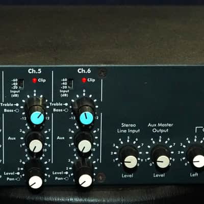 Ashly MX-406 Six Channel Stereo Mic Line Mixer Rack Mount MX406 image 1