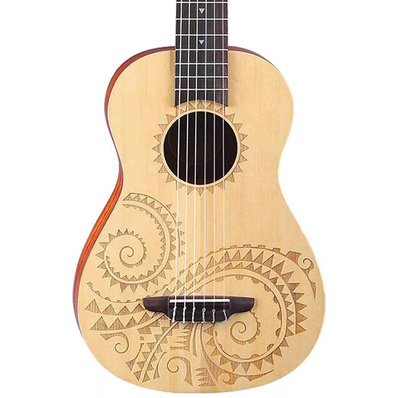 Luna Tattoo 6-String Baritone Ukulele image 2