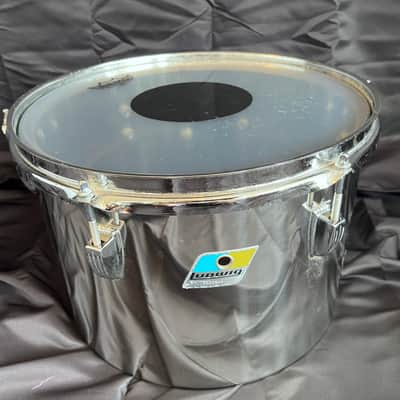 VINTAGE Ludwig 1970's Stainless Steel 8 piece Concert Tom Configuration image 15
