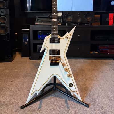 Dean USA Dime White-Gold/Matt Heafy Razorback image 1