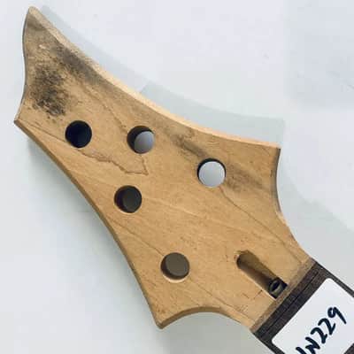Maple Wood 5 String Electric Bass Neck, 24 Frets Rosewood Fingerboard image 2