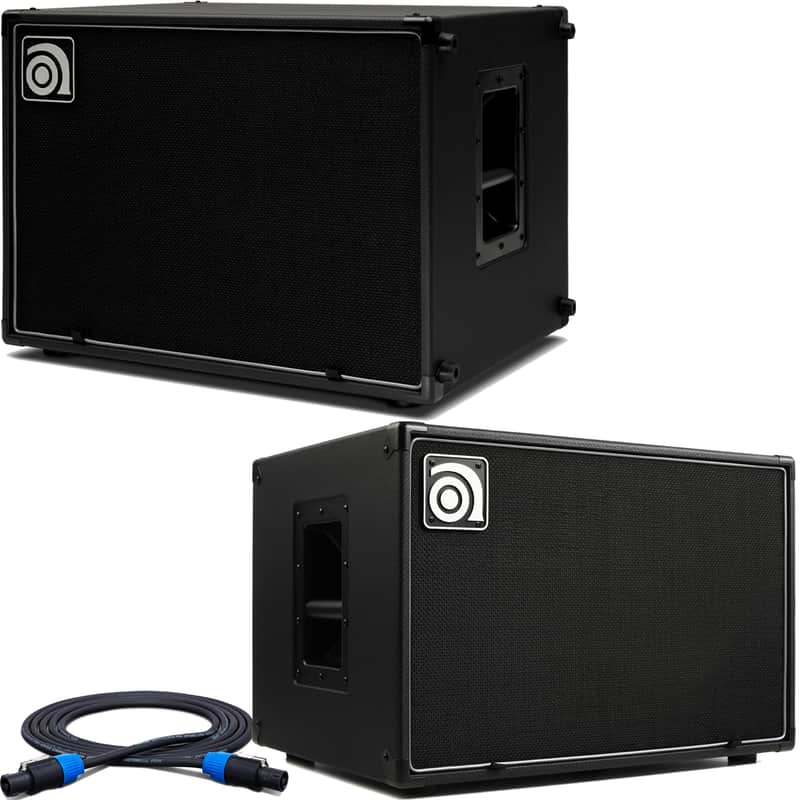 Ampeg Venture VB-210 2x10" Cab w/ Venture VB-112 1x12" Cab & Cable image 1