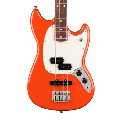 Fender Player II Mustang Bass PJ Rosewood - Rallye Orange image 1