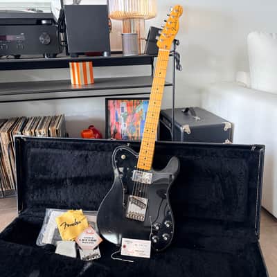 Fender American Vintage '72 Telecaster Custom with Maple Fretboard 2010s - Black image 1