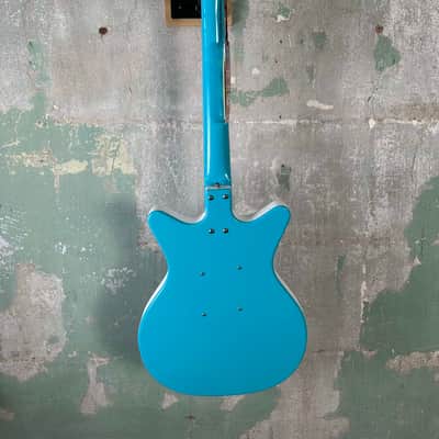 Danelectro 59M NOS Double Cutaway 2010s - Baby Come Back Blue image 12