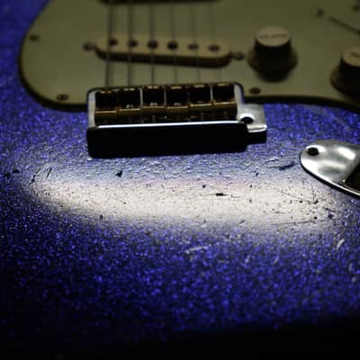 Fender Custom Shop Dennis Galuszka Masterbuilt 60 Stratocaster Relic Brazilian Rosewood Purple Sparkle Josefina Pickups image 9