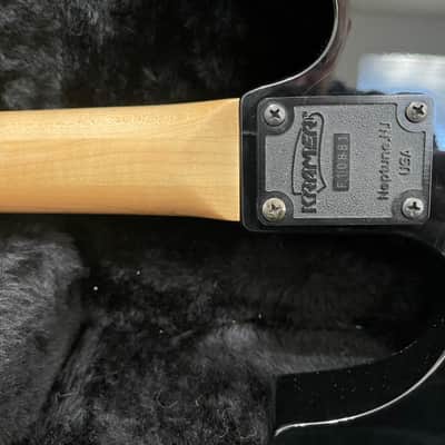 Kramer Sustainer USA Vintage 1986/1987 Black/Gold Floyd Rose, OHSC, Grover tuners excellent guitar. image 8