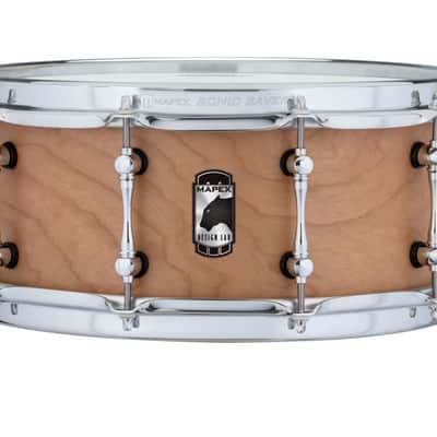 Mapex Black Panther Design Lab 14x6" Cherry Bomb 10-Lug Natural Snare Drum | Authorized Dealer image 1