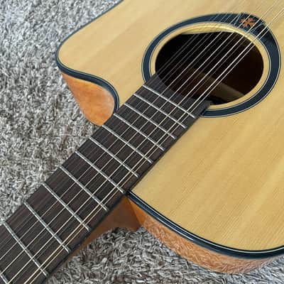 LAG 12 String Acoustic Electric Guitar, Spruce Top Body, Mahogany Neck, Rosewood Fingerboard image 9