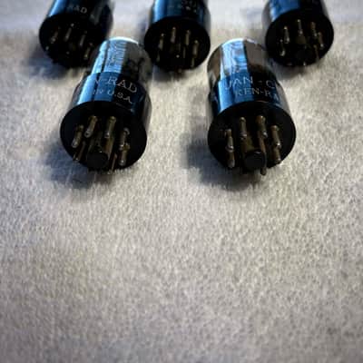 Ken-Rad 12AH7GT Vacuum Tube set of (5) Circa-1960s-Glass image 2
