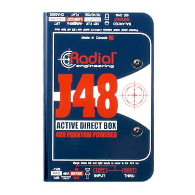 Radial J48 48V Phantom Power Active DI Direct Box Guitar Bass PROAUDIOSTAR image 1