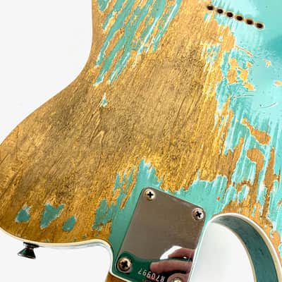 Fender Telecaster Custom 60 Heavy Relic Custom Shop 2013 Teal Green Metallic image 15