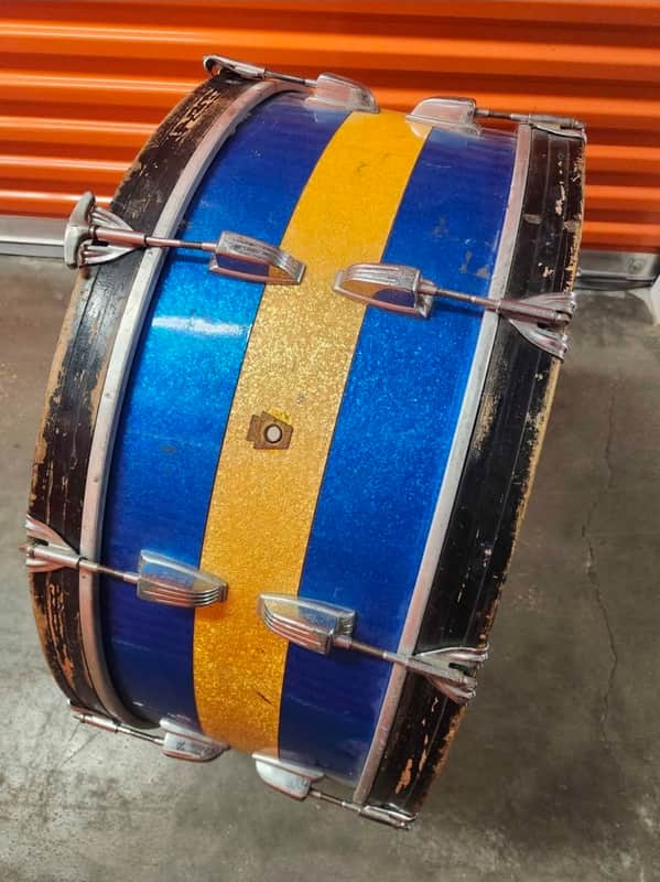 Vintage 1964 Ludwig 28" x 7" Marching Bass Drum image 1