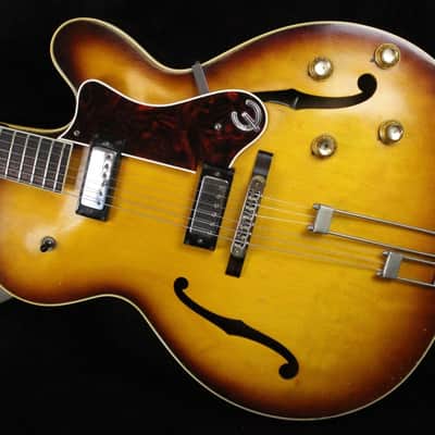 RARE 1966 Vintage Epiphone Broadway E252 Archtop Guitar Sitka Spruce/Maple/Brasilian Rosewood Mini-Humbuckers USA 1960s image 2