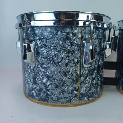 Pearl 8x8"+10" 80s Marching Tom Duo Championship Maple Sonic Cut Away 8ply Shell image 11