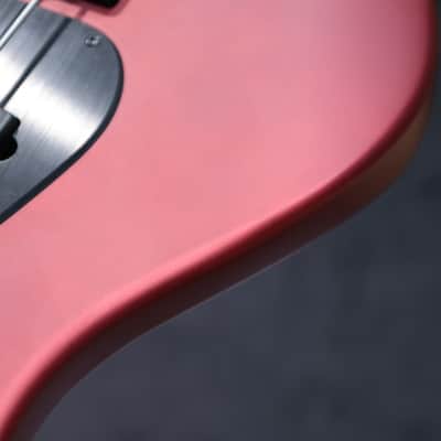 ESP LTD AP-4 Candy Apple Red Satin EMG Brushed Black Pickups Electric Bass image 13