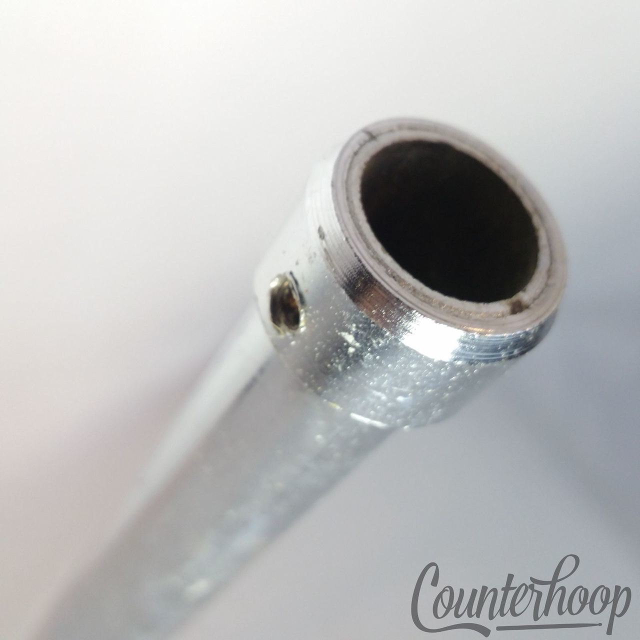 Pearl Flat-Base Cymbal Stand Tripod Chrome Vintage 60s Flush Japan 1/2" Parts* — main photograph
