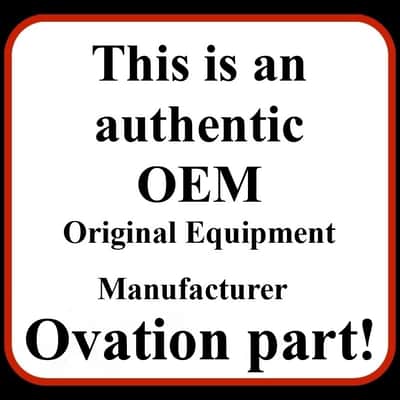 Ovation CURVED Lid ZG8800509 9v Battery Compartment / 2 prong quick connect plug for OP4CT image 4