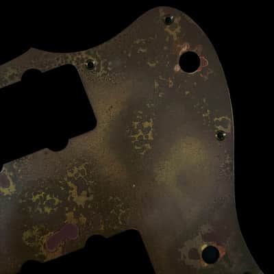 Jazzmaster Pickguard Scratchplate - NO Upper Controls / Rhythm Circuit - USA 60s Vintage - Statuary Brass - Made-to-Order image 5