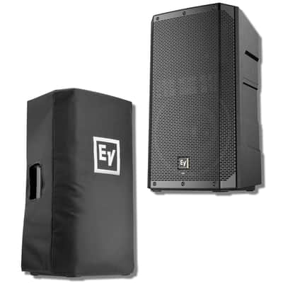 Electro-Voice ELX200-12P 12-inch Powered Speaker with ELX200-12-CVR Padded Cover image 1