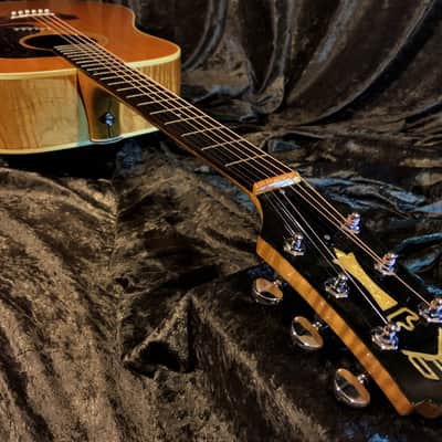 Guild D30 1987 Westerly Rhode Island Built Highly Figured Flame Maple Neck and Body Guild Acoustic image 8