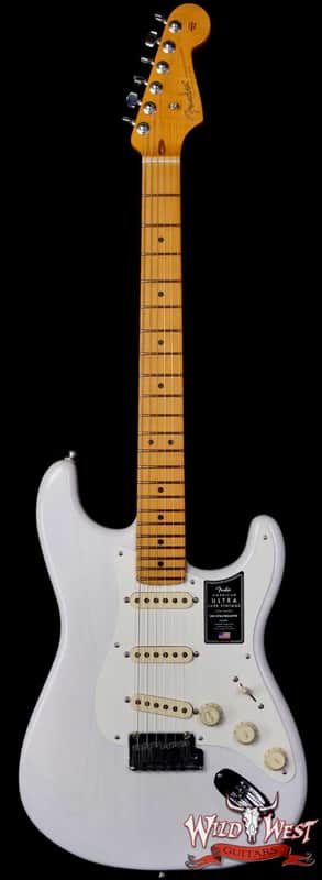 Fender American Ultra Luxe Vintage '50s Stratocaster Ash Body  Maple Fingerboard White Blonde 8.1 lbs image 1