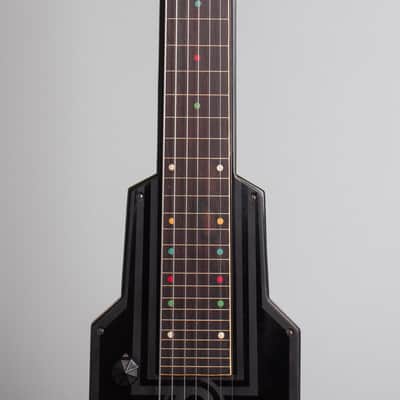 Epiphone  Electar Model M 7-string Lap Steel Electric Guitar (1938), ser. #1668, original tweed hard shell case. image 8