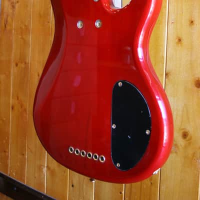 AIO Wolf KTB-6 6 String *Left-Handed *Fretless Bass - Red Burst image 14