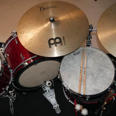 Gretsch USA Custom 4 shell pack - Round Badge - Red Glass - 24" 16" 13" 10" - 2013 image 5