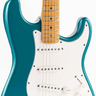 USED 1995 Fender American Standard Limited Edition Stratocaster Electric Guitar - Ocean Turquoise with Matching Headstock image 6