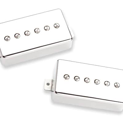 Seymour Duncan SPH90-1 Phat Cat P90 Humbucker-Size Nickel NECK/BRIDGE Pickup Set image 4
