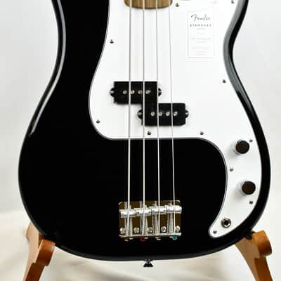 Fender Standard Precision Bass Black P Bass Ceramic Pickup Laurel Fretboard image 3