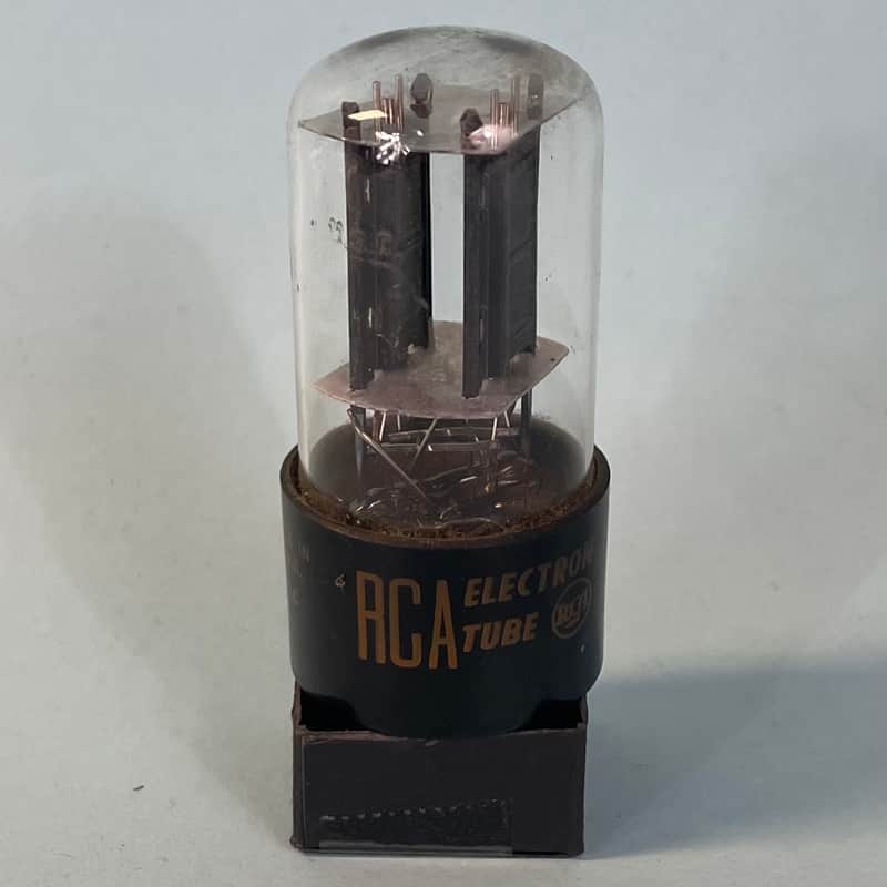 1960s RCA 6SN7GTB Vintage Black Plate Clear Top Preamp Tube! T269 image 1
