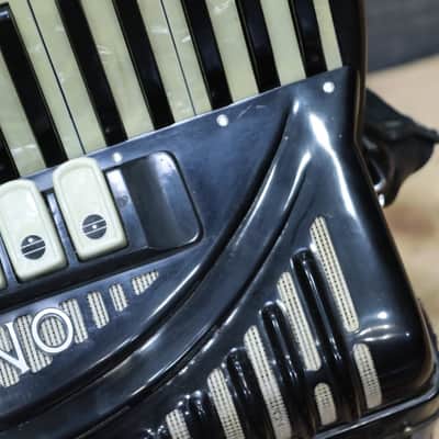 Titano T3095 Model 120-Bass 41-Key 7-Treble Switch Black Piano Accordion w/Bag image 14