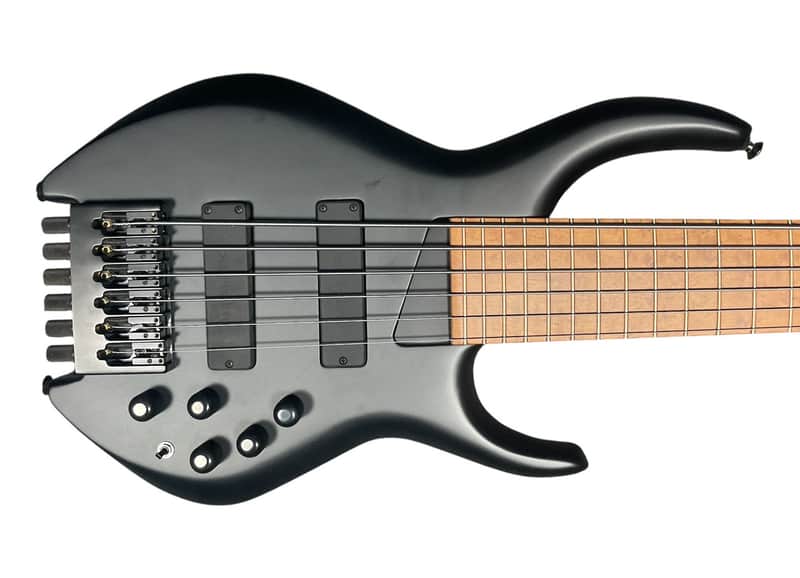 U.S.A. MTD 635-24 (H35D6) Headless, Matte Black / Roasted Birdseye Maple *On Order, ETA Dec. 2027 image 1
