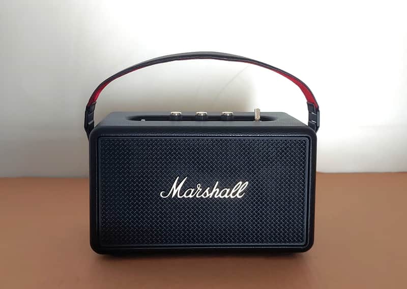 Marshall Kilburn III Portable Bluetooth Speaker- Black & Brass image 1