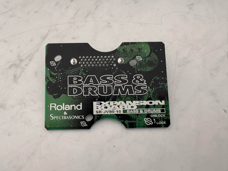 Roland SR-JV80-10 Bass and Drums Expansion Board 1990s - Green image 1